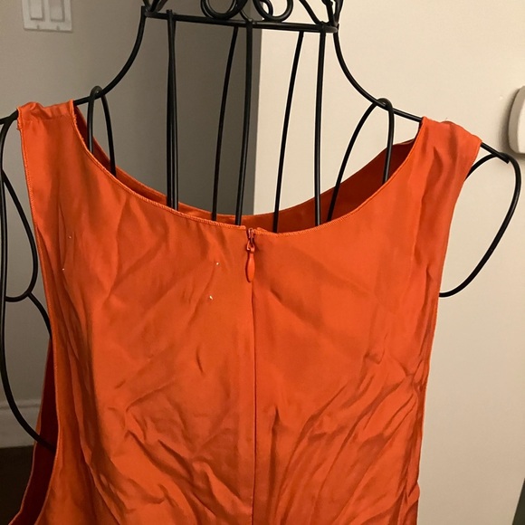 Marni Orange Dress with Floral Overlay - Picture 2 of 15